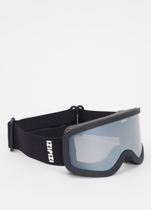 IZIPIZI Snow Junior Skibril - voorkant zwart