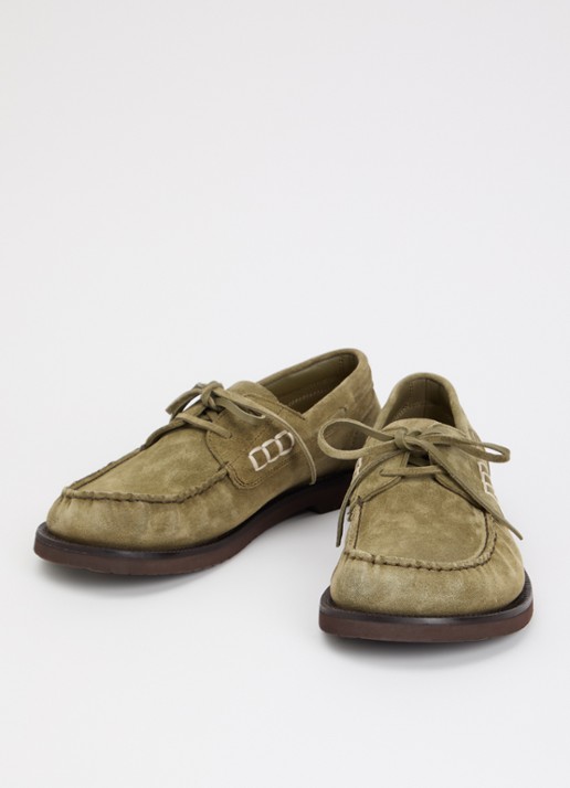 J.W. Anderson Bootschoen van suède - detail khaki