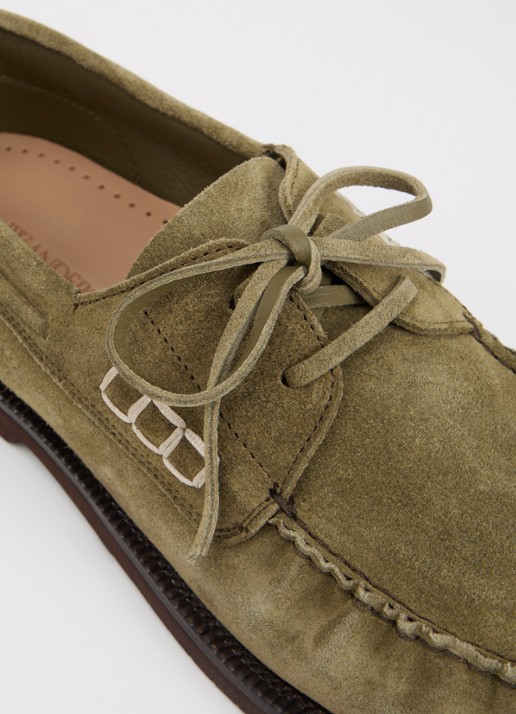 J.W. Anderson Bootschoen van suède - detail 4 khaki