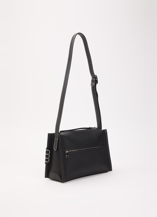 J.W. Anderson Crossbodytas van leer - achterkant 6 zwart