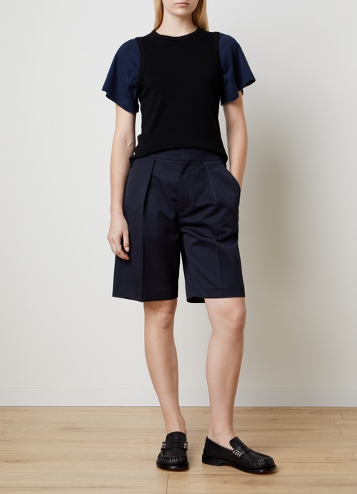 J.W. Anderson Double-Layered T-shirt - voorkant 2 zwart