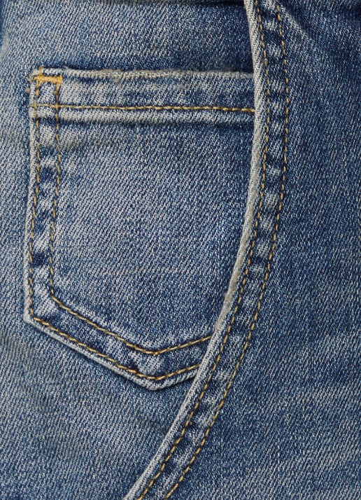 J.W. Anderson Emerson high waist balloon fit jeans met medium wassing - detail 5 indigo
