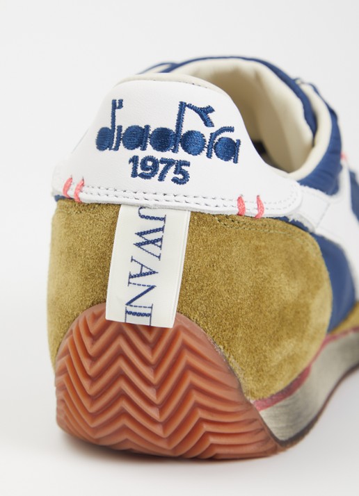 J.W. Anderson Equipe sneaker met details van suède - detail 6 legergroen