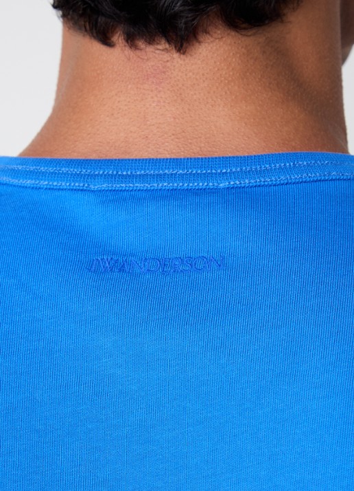 J.W. Anderson Gardener T-shirt met print - detail 2 kobaltblauw