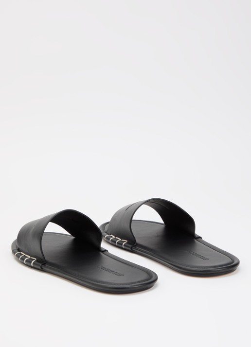 J.W. Anderson Loafer slipper van kalfsleer - achterkant 5 zwart