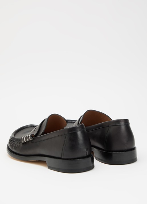 J.W. Anderson Loafer van kalfsleer - achterkant zwart