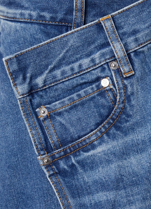 J.W. Anderson Midi spijkerrok met split - detail 2 indigo