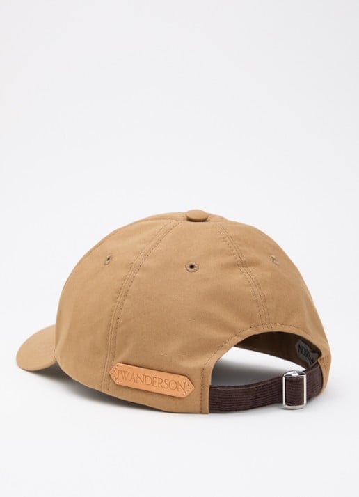 J.W. Anderson Pet met logoborduring en details van kalfsleer - detail 2 camel