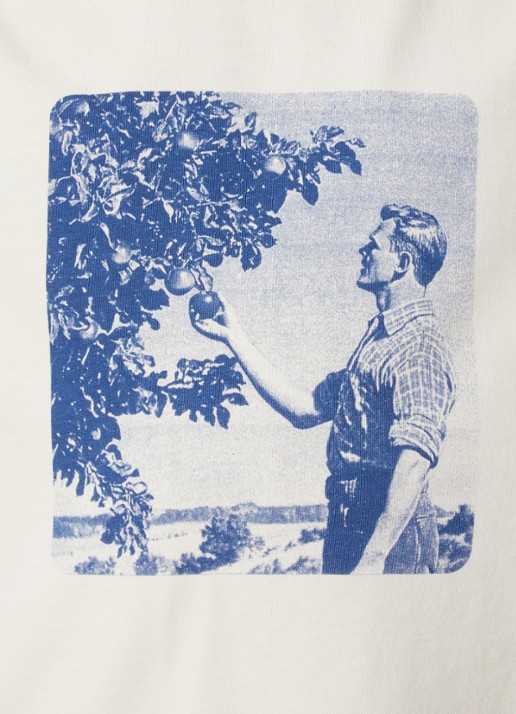 J.W. Anderson Picking Fruit T-shirt met print - detail 2 gebroken wit