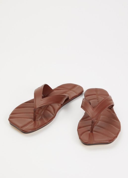 J.W. Anderson Slipper van kalfsleer - detail 3 bruin