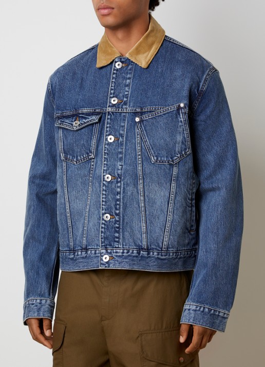 J.W. Anderson Spijkerjas met details van corduroy