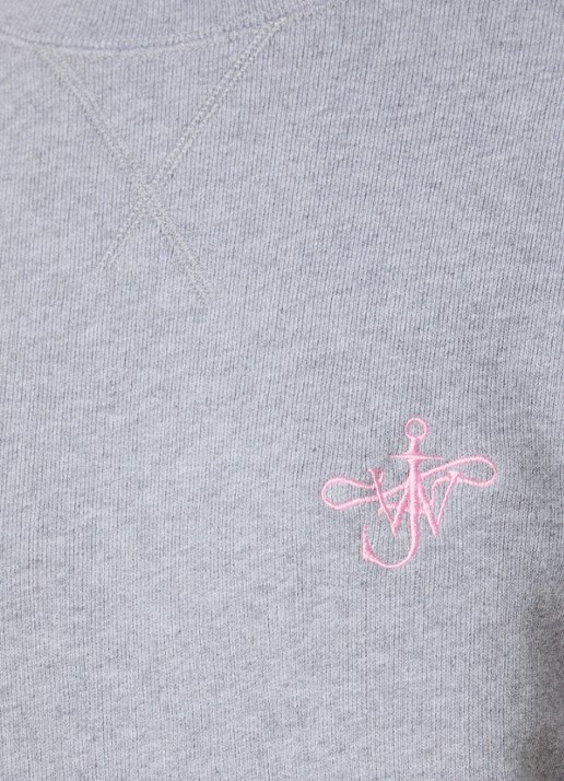 J.W. Anderson Sweater met logoborduring - detail 4 grijsmele