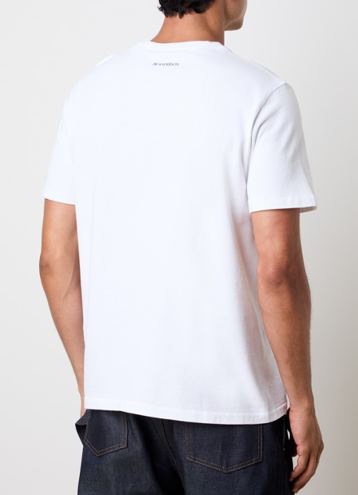J.W. Anderson T-shirt met print - achterkant 5 gebroken wit