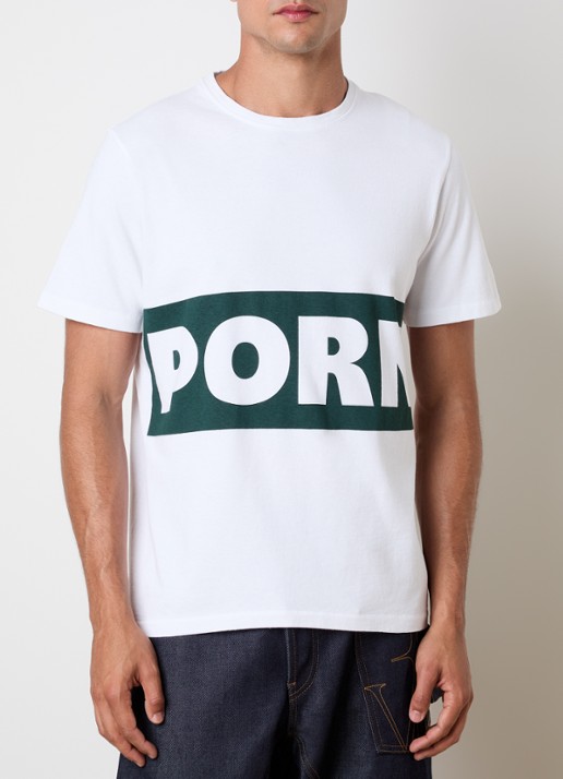 J.W. Anderson T-shirt met print - detail gebroken wit