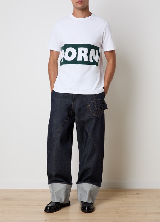 J.W. Anderson T-shirt met print - voorkant 4 gebroken wit