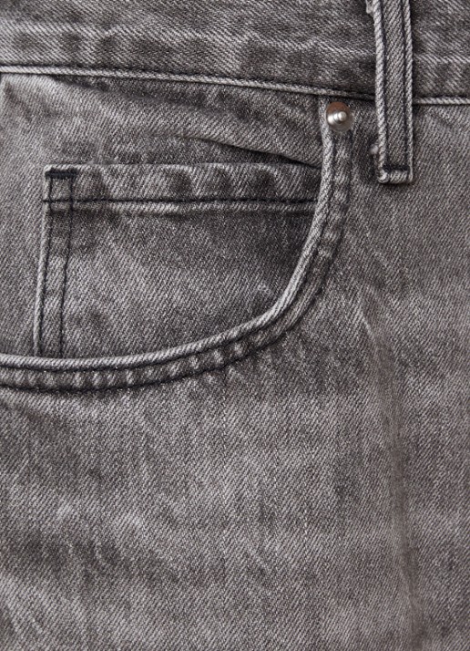 J.W. Anderson Terese high waist wide leg jeans met gekleurde wassing - detail 3 lichtgrijs