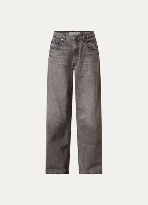 J.W. Anderson Terese high waist wide leg jeans met gekleurde wassing - voorkant 5 lichtgrijs