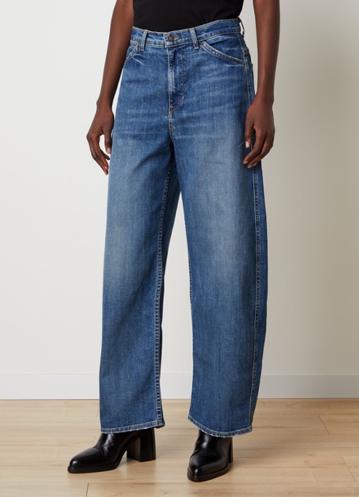 J.W. Anderson Tribeca high waist wide leg jeans met medium wassing