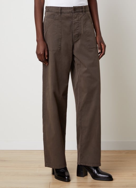 J.W. Anderson Whitney high waist straight fit broek met steekzakken