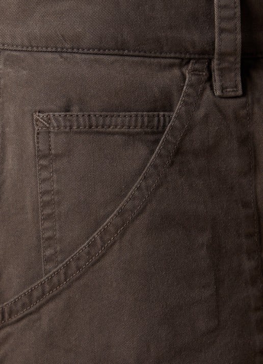 J.W. Anderson Whitney high waist straight fit broek met steekzakken - detail 5 lichtbruin