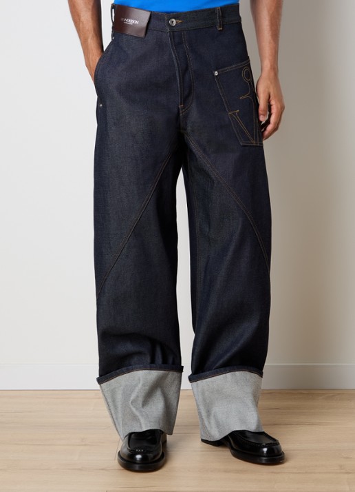 J.W. Anderson Wide leg jeans met donkere wassing