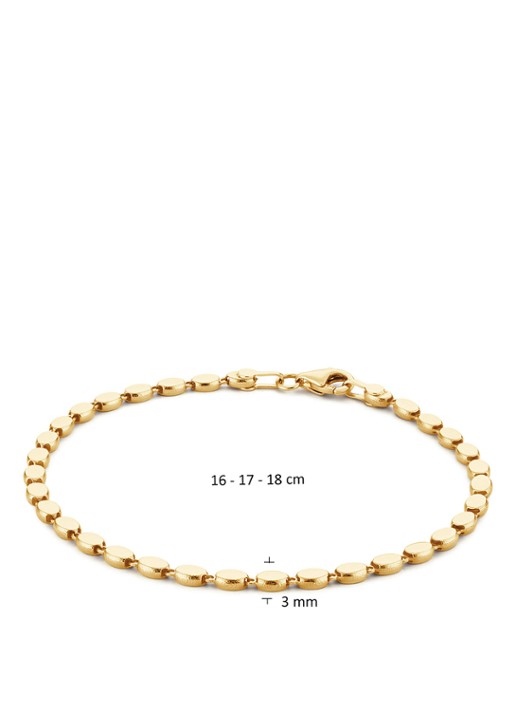 Jackie 14K Gold Bo-Kaap armband van 14 karaat geelgoud - detail 2 goud