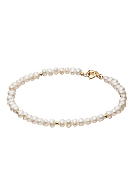 Jackie 14K Gold Pearl Potion armband van 14 karaat geelgoud