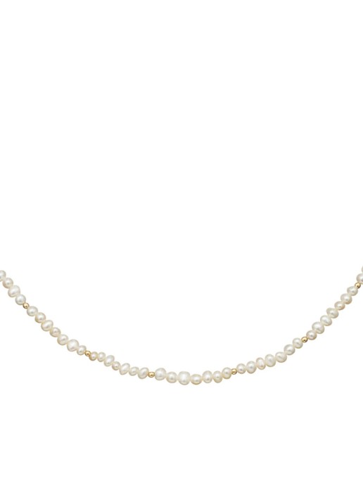 Jackie 14K Gold Pearl Potion parelketting van 14 karaat geelgoud - detail 3 parelmoer
