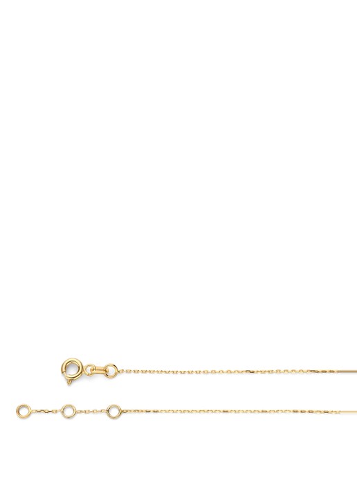 Jackie 14K Gold Schakelarmband van 14 karaat geelgoud - voorkant 2 geelgoud