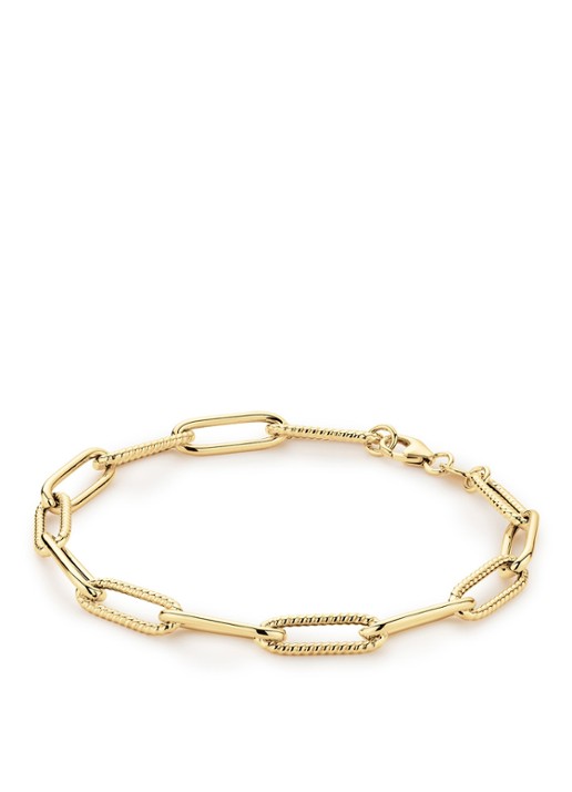 Jackie 14K Gold Tres Chic Boxli armband van 14 karaat geelgoud