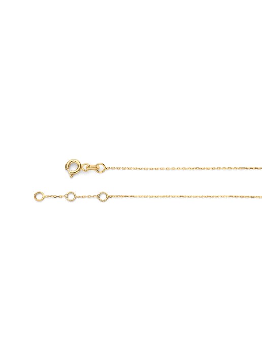Jackie 14K Gold Triple Bar schakelarmband van 14 karaat geelgoud  - detail 3 geelgoud
