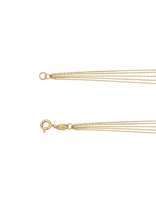 Jackie 14K Gold Waterfall armband van 14 karaat geelgoud - detail goud
