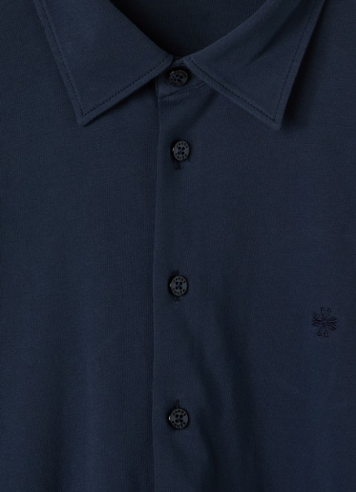Jacob Cohën Camicia overhemd - detail donkerblauw