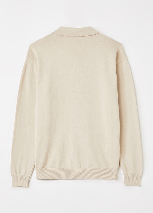 Jacob Cohën Maglia fijngebreide polo - voorkant 2 beige