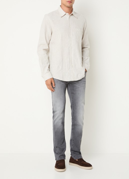 Jacob Cohën Nick 600D slim fit jeans met gekleurde wassing - voorkant 5 grijs