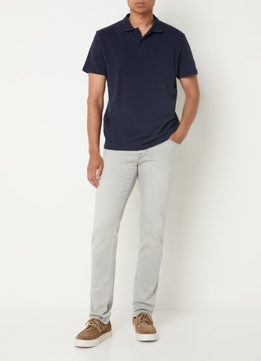 Jacob Cohën Nick slim fit jeans met gekleurde wassing - voorkant 2 lichtgrijs