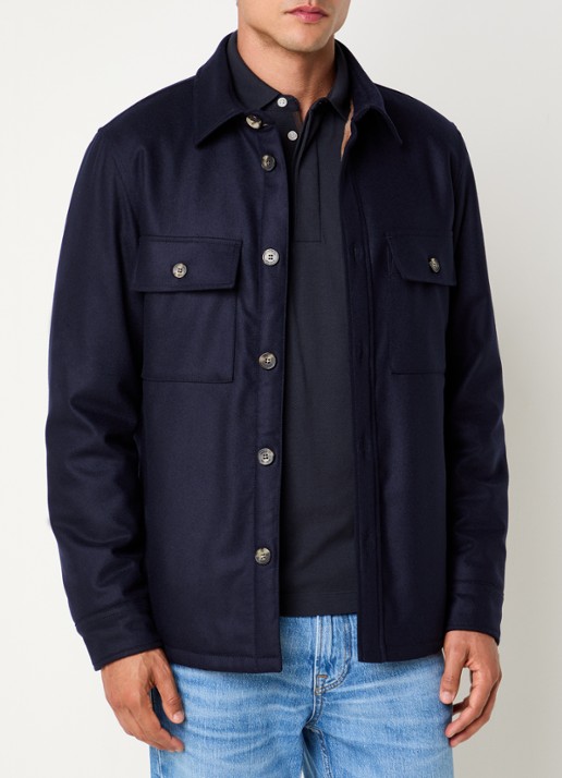 Jacob Cohën Regular fit overshirt met borstzakken