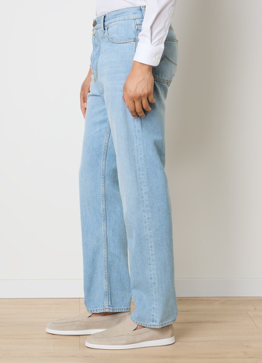 Jacob Cohën Sean straight leg jeans met lichte wassing - detail 3 indigo