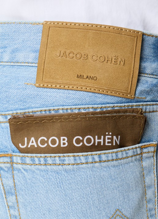 Jacob Cohën Sean straight leg jeans met lichte wassing - detail 4 indigo