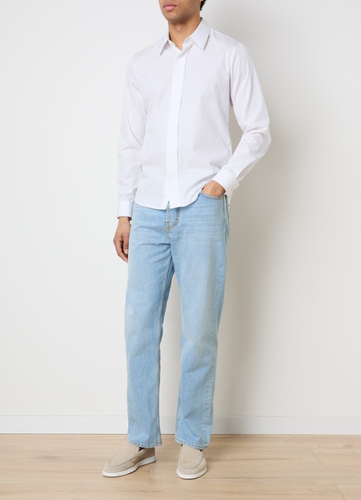 Jacob Cohën Sean straight leg jeans met lichte wassing - voorkant 6 indigo