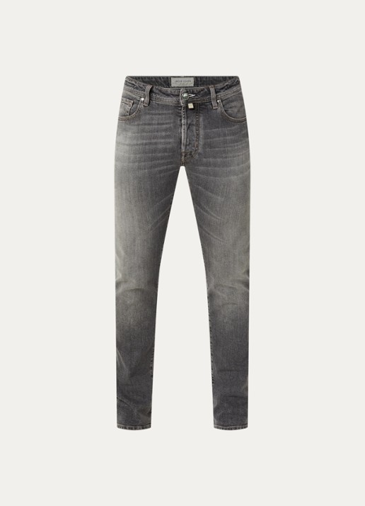 Jacob Cohën Slim fit jeans met gekleurde wassing - voorkant 2 grijs