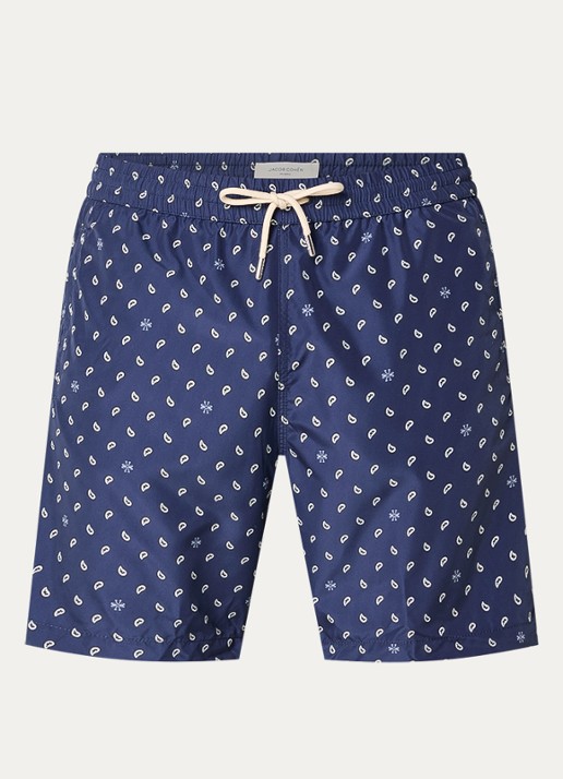 Jacob Cohën Zwemshorts met steekzakken - voorkant donkerblauw