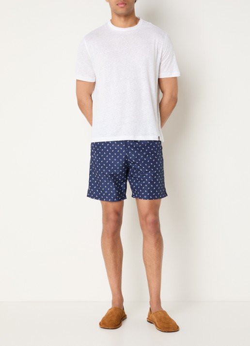Jacob Cohën Zwemshorts met steekzakken - voorkant 2 donkerblauw