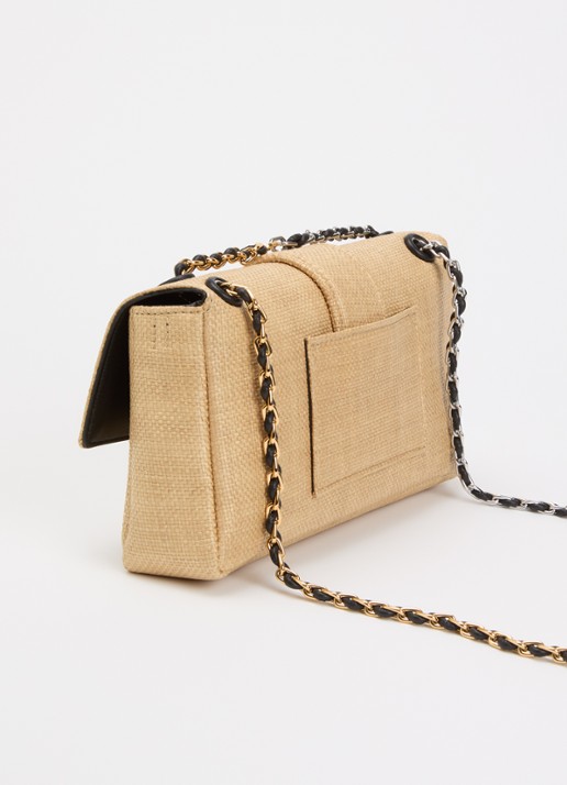 Jacquemus Crossbodytas met logo - achterkant 6 naturel