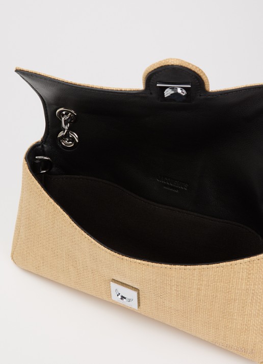 Jacquemus Crossbodytas met logo - detail naturel