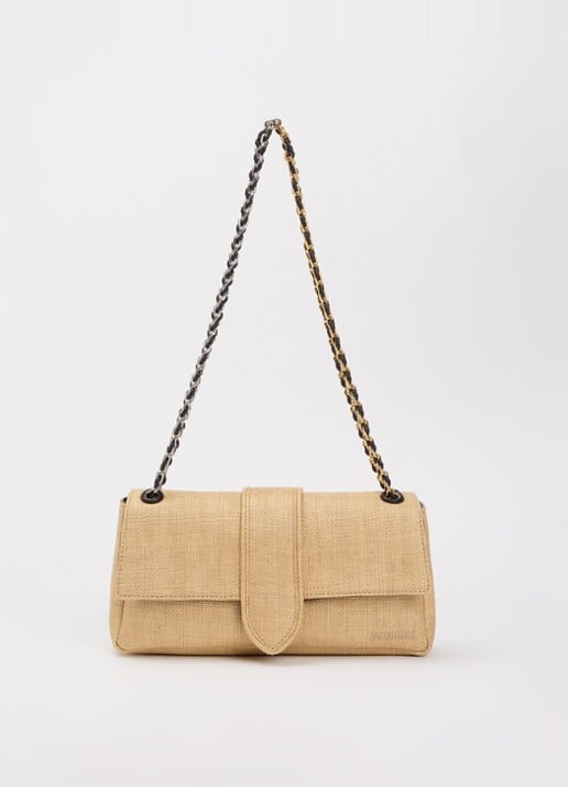 Jacquemus Crossbodytas met logo - voorkant 5 naturel