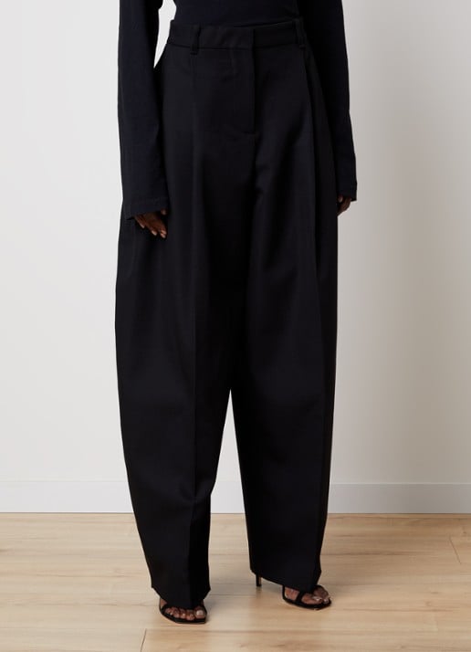 Jacquemus High waist wide fit pantalon met steekzakken