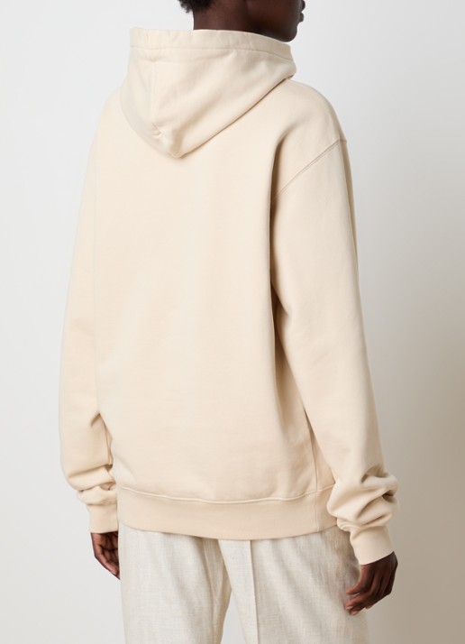 Jacquemus Hoodie met logo - achterkant beige