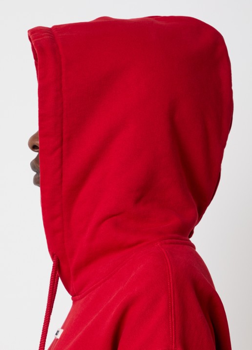 Jacquemus Hoodie met logo - detail 5 donkerrood
