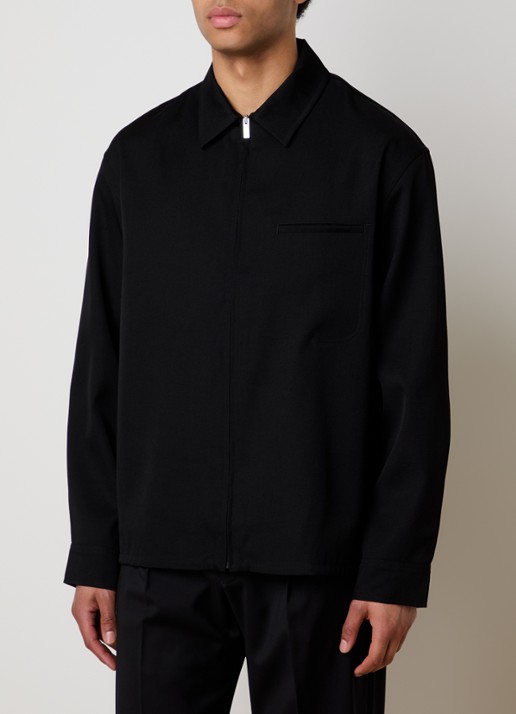 Jacquemus Jack van wol met borstzak - achterkant 5 zwart